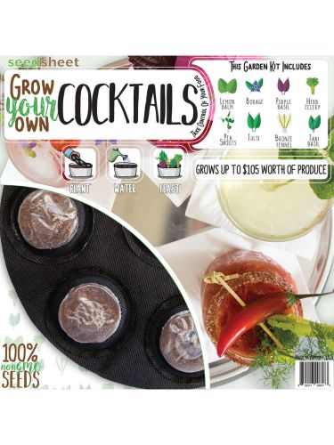 Grow Your Own Cocktails Seedsheet